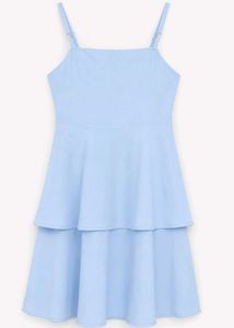 Light Blue Tiered Mini Dress