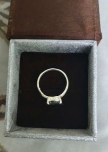 Elegant Black Stone pure silver Ring
