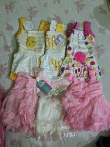 Pack of 6 Baby Frocks