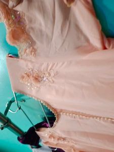 Elegant Peach Ethnic Gown | XL size