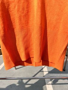 Stylish Orange Knit Sweater
