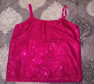 Sparkly Hot Pink Cami Top