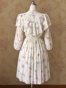 Floral Pleated Korean Midi