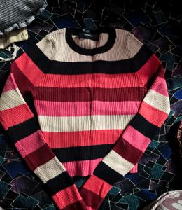 Forever 21 Striped Knit Sweater
