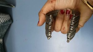 Oxidized Silver Necklace and Earrings Set