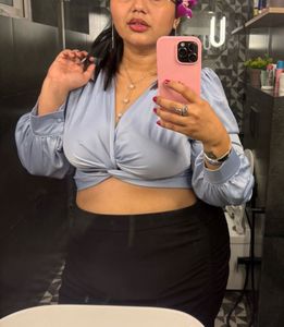 Satin Crop Top
