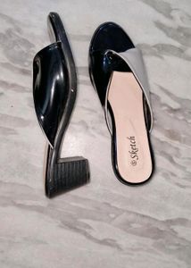 Black And Grey Sandals