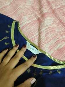 never used Beautiful Blue Ethnic Blouse
