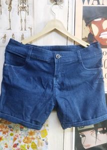 Dark Wash Denim Shorts