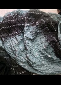 Elegant Teal &amp; Black Bandhani Kurta Set
