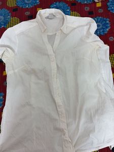 Classic White Button-Up Shirt