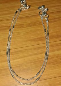 4 combo of Elegant Silver Anklet with Bells