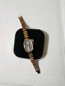 Elegant Rose Gold Tone Ladies Watch