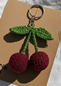 Cute Cherry Keychain