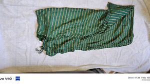 Green Striped Dupatta