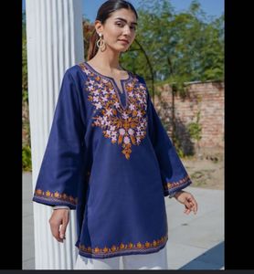 Embroidered Blue Kurta
