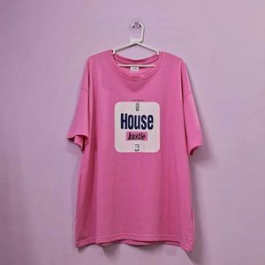 👚 | Pink "House Hustle" Graphic Tee
