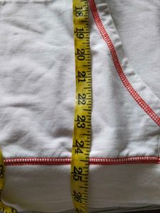 White Hoodie with Red Accents