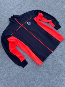 Men's Blue & Orange Track Jacket