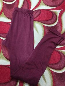 Maroon Printed baby frock suit