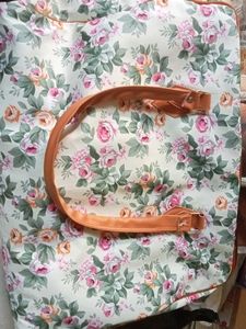 Floral Print Tote Bag