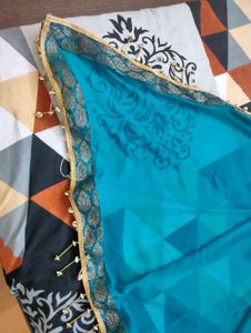 Teal Kurta garara Set
