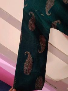 Green Paisley Print Kurti