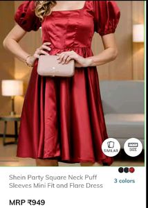 Shein Puff Sleeve Mini Dress