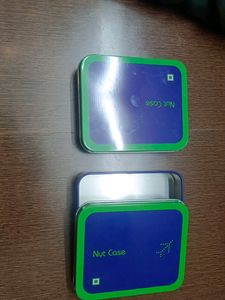 Set of 2 Metal Box For Storing Small Items 4 Inchx4 Inch