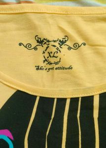 Yellow Graphic Print T-Shirt