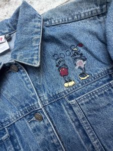 Vintage 90s Disney Embroidered Denim Jacket