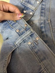 High Waisted Light Denim Jeans