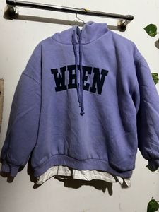 Lavender Graphic Hoodie