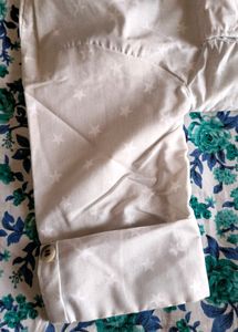 Silver Colour Knee Length Shirt