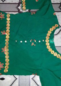 Elegant Green Embellished Gown