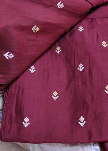 ANOUK - Maroon Embroidered Jacket Set