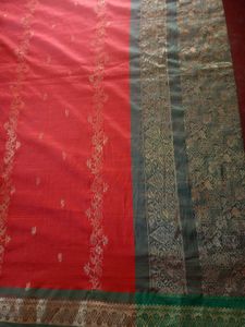 Festive Crimson Red Art Silk Saree