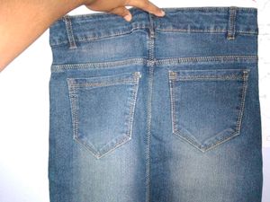 Denim Maxi Skirt