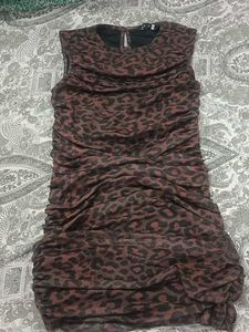 Animal Print Sleeveless Dress