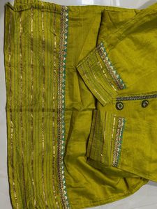 Beautiful Green Kurta with Embellishments