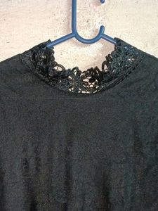 Summer Fashion Lace Top Layered Black 🖤