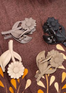 Floral Hair Claw Clips (Set of 4)