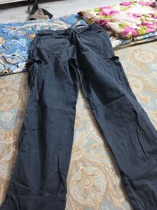 kids Dark Blue Cargo Pants