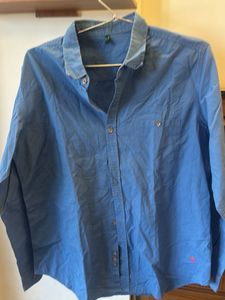 Classic Blue Button-Down Shirt