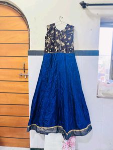 Elegant Blue Ethnic Gown