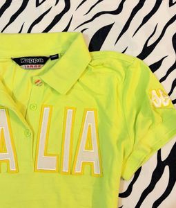 Bright Yellow Kappa 'ITALIA' Polo Shirt