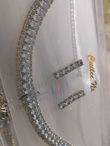 Silver Diamond Necklace❤️