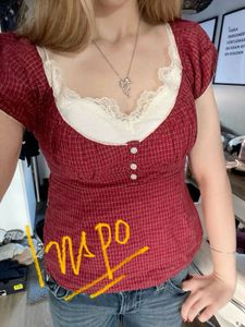 𓏲๋࣭࣪˖🎐 Periwinkle and pink Babydoll Top