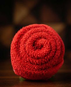 Soft Red Towel Flower Gift