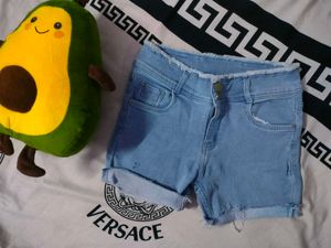 Blue Denim Shorts